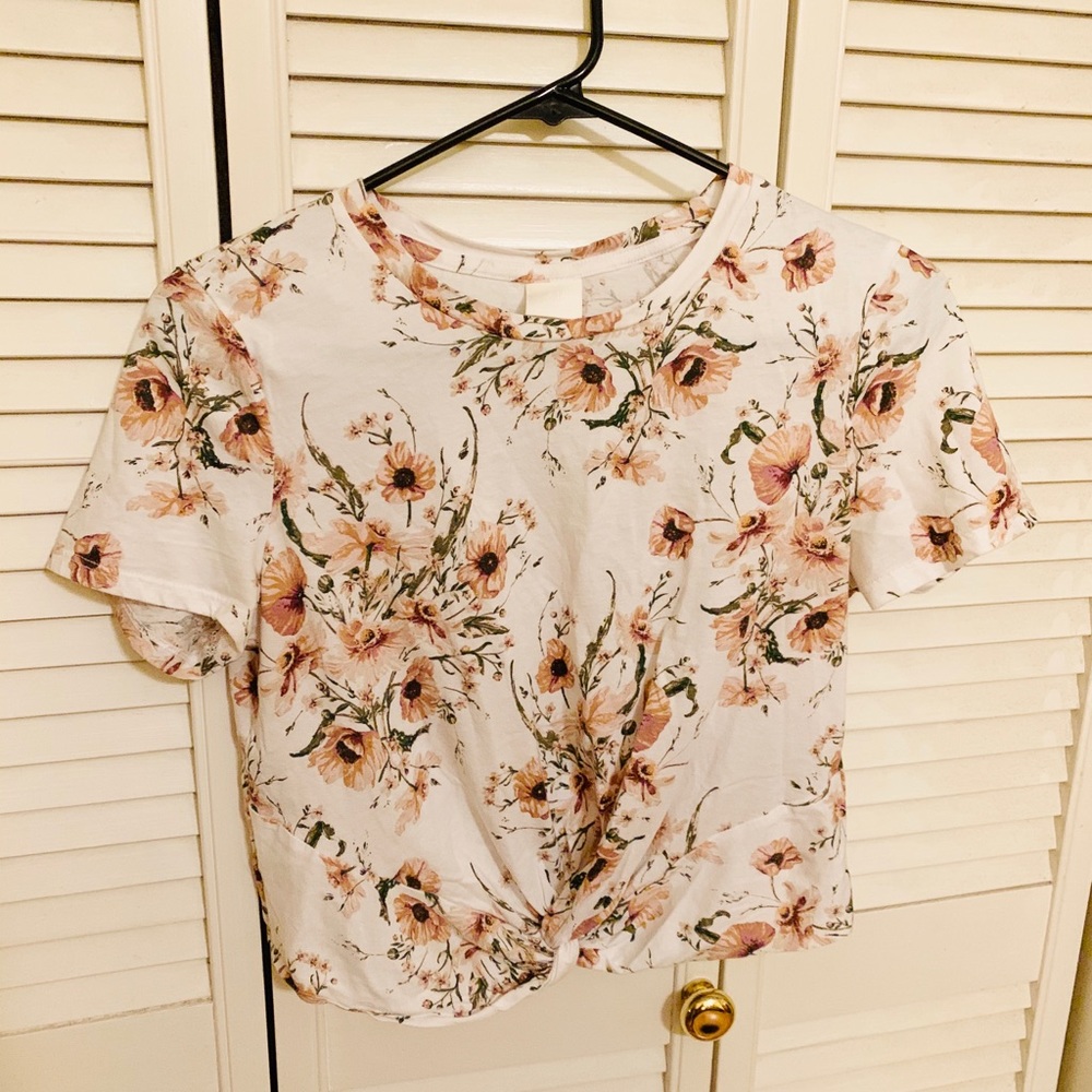 H&M Floral Crop top